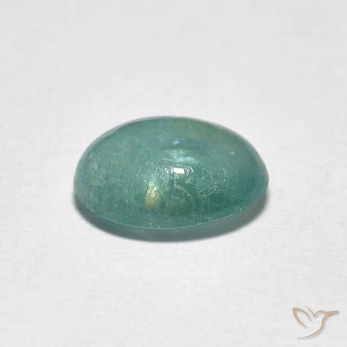 Grandidierite Gemstone in 8 x 6.5 mm Size for Sale, Grandidierite Stone in Green-Blue Color
