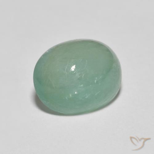3.37 ct Turquoise Grandidierite Stone, Natural Grandidierite in Oval Cabochon Shape for Sale