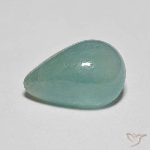 4.27 ct Turquoise Grandidierite Stone, Natural Grandidierite in Pear Cabochon Shape for Sale