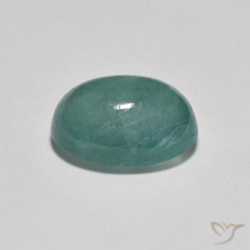 Grandidierite Gemstone in 10 x 7.4 mm Size for Sale, Grandidierite Stone in Light Bluish Green Color