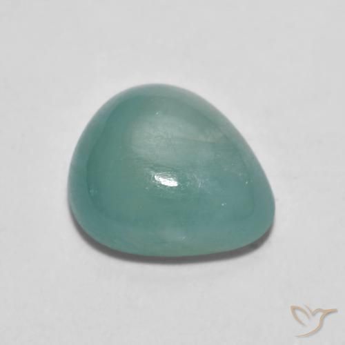 2.09 ct Turquoise Grandidierite Stone, Natural Grandidierite in Pear Cabochon Shape for Sale