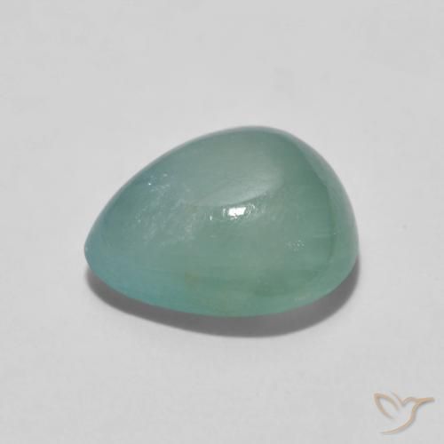 Grandidierite Gemstone in 8.9 x 7.8 mm Size for Sale, Grandidierite Stone in Light Bluish Green Color
