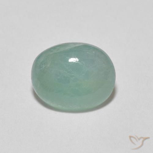 Grandidierite Turquoise oval cabochon 1,4 ct de Madagascar, dimension 8,1 x 6,6mm, pierre gemme naturelle Non traité, pureté Translucide, 1 pièce Grandidierite de couleur Vert bleu, dureté Mohs de 7 à 7.5 convient aux bijoux de tous les jours, pierre de sagesse, Photo A