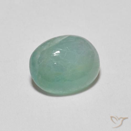 1.40 ct Turquoise Grandidierite Stone, Natural Grandidierite in Oval Cabochon Shape for Sale