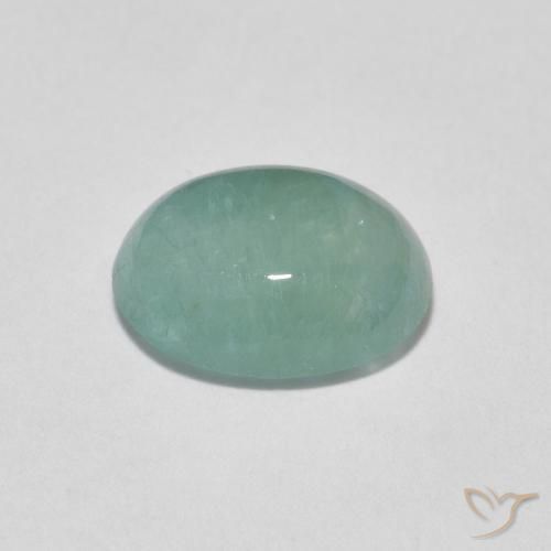 Grandidierite Gemstone in 8.6 x 7 mm Size for Sale, Grandidierite Stone in Pale Turquoise Color