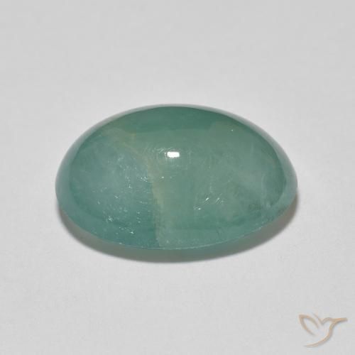 Grandidierite Gemstone in 14.7 x 10.9 mm Size for Sale, Grandidierite Stone in Bluish Green Color