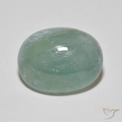 8.65ct Natural Light Green Blue Grandidierite, Oval, Translucent