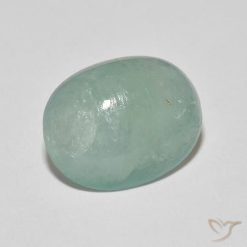 6.72 ct Turquoise Grandidierite Stone, Natural Grandidierite in Oval Cabochon Shape for Sale