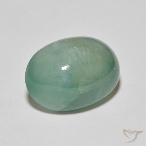 8.15 ct Turquoise Grandidierite Stone, Natural Grandidierite in Oval Cabochon Shape for Sale