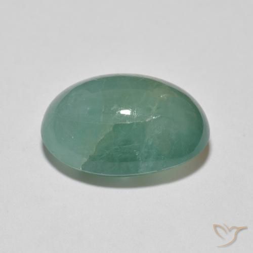 Grandidierite Gemstone in 14.4 x 10.6 mm Size for Sale, Grandidierite Stone in Bluish Green Color