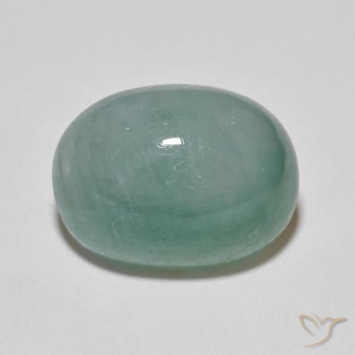 9.51ct Natural Light Bluish Green Grandidierite, Oval, Translucent