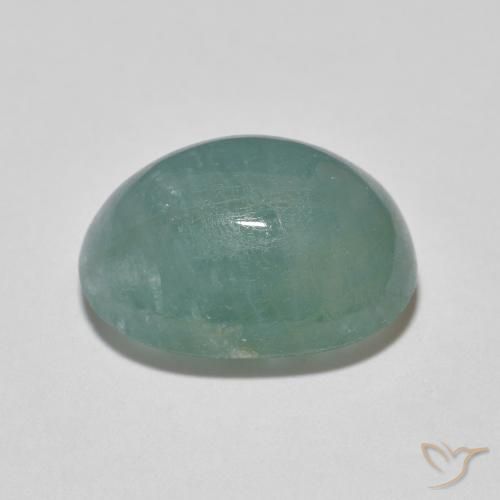 Grandidierite Gemstone in 14.7 x 11.1 mm Size for Sale, Grandidierite Stone in Light Bluish Green Color