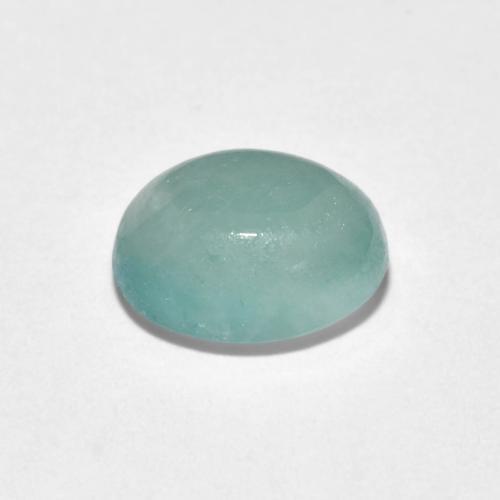 Grandidierite Gemstone in 8.5 x 7 mm Size for Sale, Grandidierite Stone in Pale Sea Foam Green Color
