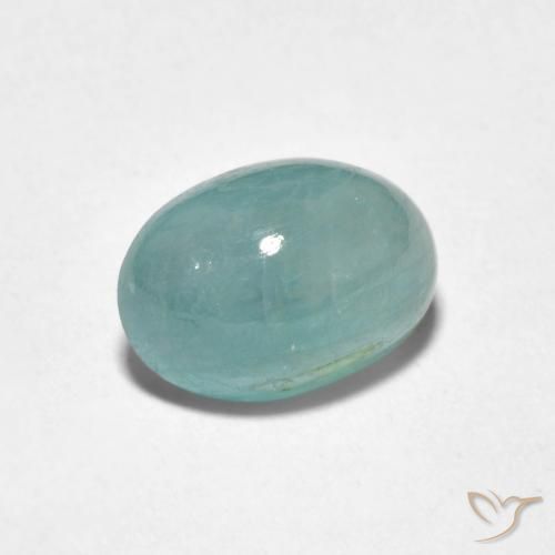 2.17 ct Turquoise Grandidierite Stone, Natural Grandidierite in Oval Cabochon Shape for Sale