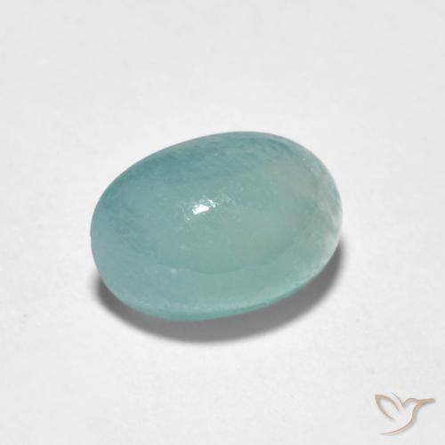 2.06 ct Turquoise Grandidierite Stone, Natural Grandidierite in Oval Cabochon Shape for Sale