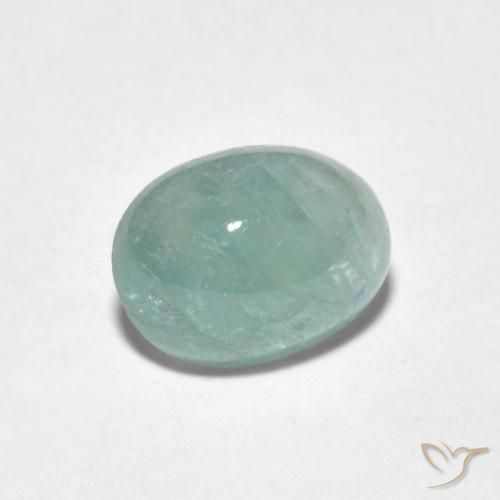 1.82 ct Turquoise Grandidierite Stone, Natural Grandidierite in Oval Cabochon Shape for Sale