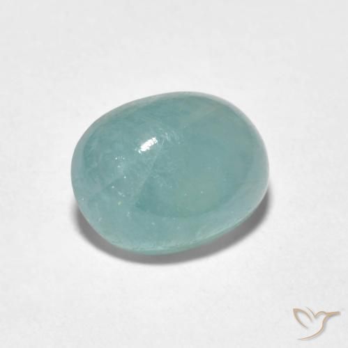 2.07 ct Turquoise Grandidierite Stone, Natural Grandidierite in Oval Cabochon Shape for Sale