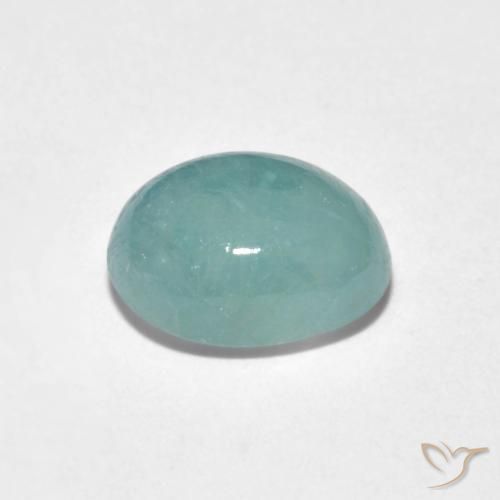 Grandidierite Gemstone in 9 x 7 mm (calibrated) Size for Sale, Grandidierite Stone in Pale Blue Green Color