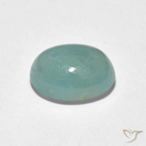 Grandidierite Gemstone in 9 x 7 mm (calibrated) Size for Sale, Grandidierite Stone in Light Bluish Green Color