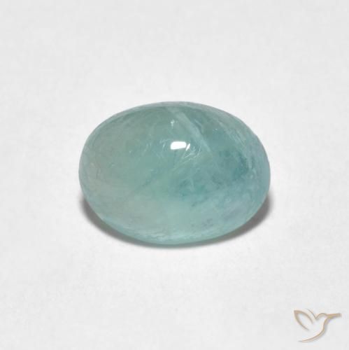 Grandidierite Mousse de mer pâle Ovale 1,5 ct de Madagascar, Dimension 8,3 x 6,2mm, Pierre gemme naturelle Non traité, pureté Translucide, 1 pièce de grandidiérite oval cabochon, dureté de Mohs de 7 à 7.5 convient aux bijoux de tous les jours, pierre de sagesse, Photo A
