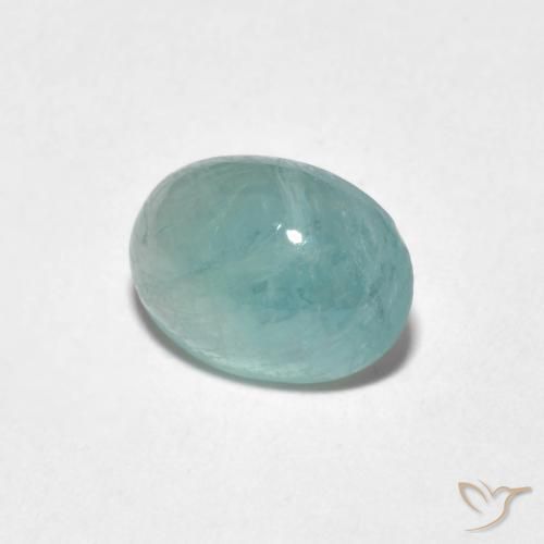 1.50 ct Turquoise Grandidierite Stone, Natural Grandidierite in Oval Cabochon Shape for Sale