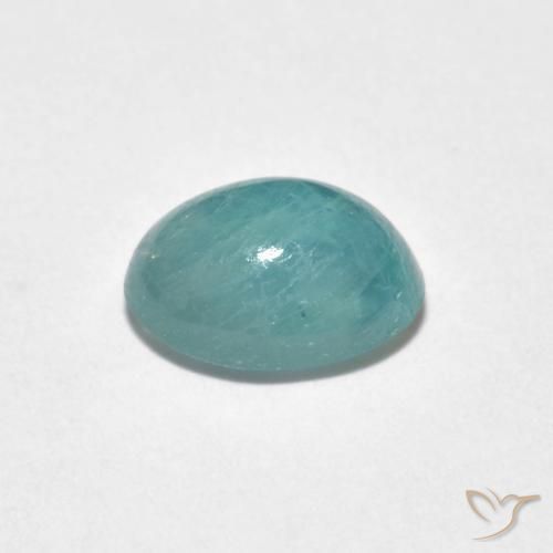 Grandidierite Gemstone in 8 x 6 mm (calibrated) Size for Sale, Grandidierite Stone in Pale Sea Foam Color