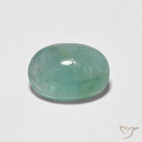 1.35 ct Blue Green Grandidierite, 8.5 x 6 mm Oval Cut From Madagascar, Photo A
