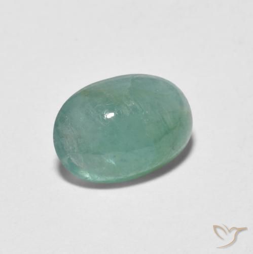 1.35 ct Turquoise Grandidierite Stone, Natural Grandidierite in Oval Cabochon Shape for Sale