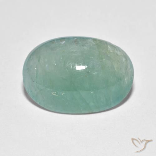 6.34ct Natural Bluish Green Grandidierite, Oval, Translucent
