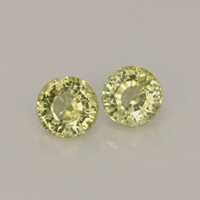 1.01 ct Green Grossularite Garnet Stone, Natural Grossularite Garnet in Round Facet Shape for Sale