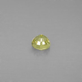 Grossularite Garnet Gemstone in 4.4 mm Size for Sale, Grossularite Garnet Stone in Greenish Golden Color