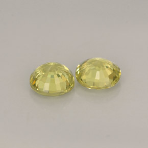 Grossularite Garnet Gemstone in 4.6 mm Size for Sale, Grossularite Garnet Stone in Greenish Golden Color