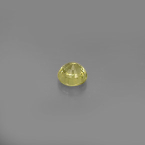 Grossularite Garnet Gemstone in 4.6 mm Size for Sale, Grossularite Garnet Stone in Greenish Yellow Color