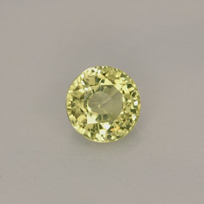 0.50 ct Yellow Grossularite Garnet Stone, Natural Grossularite Garnet in Round Facet Shape for Sale
