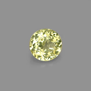 0.66 ct Yellow Grossularite Garnet Stone, Natural Grossularite Garnet in Round Facet Shape for Sale