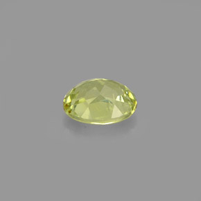 Grossularite Garnet Gemstone in 6.5 x 5.2 mm Size for Sale, Grossularite Garnet Stone in Golden Green Color