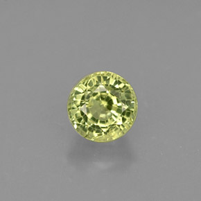 0.50 ct Green Grossularite Garnet Stone, Natural Grossularite Garnet in Round Facet Shape for Sale