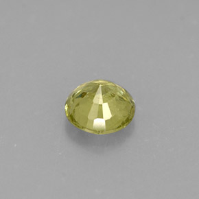 Grossularite Garnet Gemstone in 4.3 mm Size for Sale, Grossularite Garnet Stone in Golden Green Color