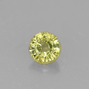 0.46 ct Green Grossularite Garnet Gemstone, Grossularite Garnet Gem in Round Facet Shape for Sale.