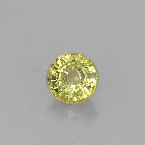 0.46 ct Green Grossularite Garnet Stone, Natural Grossularite Garnet in Round Facet Shape for Sale