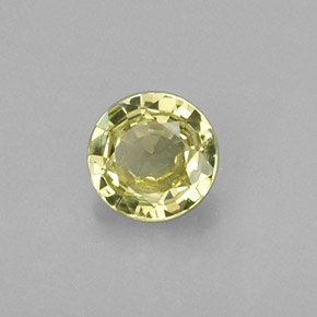 0.29 ct Green Grossularite Garnet Stone, Natural Grossularite Garnet in Round Facet Shape for Sale
