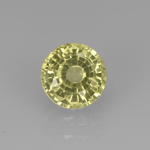 5,3mm runder gelber Grossular Granat aus Tansania, Gewicht von 0,74 ct, natürlicher Edelstein in VVS-VS Reinheit, 1 Stück runder Grossular Granat - Farbe: Zitronengelb, Mohs-Härte von 6,5 - 7,5 Geeignet für den täglichen Gebrauch im Schmuck, Photo A