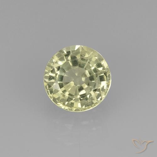 0,73 ct Grossularit-Granat im Rundschliff, 5,2 mm aus Tansania, Photo A
