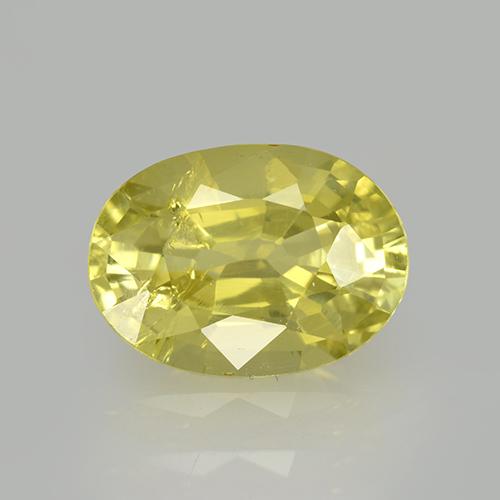8 x 5,8mm ovaler gelber Grossular Granat aus Tansania, Gewicht von 1,41 ct, natürlicher Edelstein in VS Reinheit, 1 Stück ovaler Grossular Granat - Farbe: Laguna Gelb, Mohs-Härte von 6,5 - 7,5 Geeignet für den täglichen Gebrauch im Schmuck, Gem-Lab-zertifiziert, Photo A
