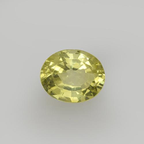 6 x 5mm Granato grossularia giallo Ovale sfaccettato dalla Tanzania, peso di 0,73 ct, pietra preziosa naturale non trattati in purezza VVS-VS, Granato grossularia 1pz - il colore è Giallo medio, durezza Mohs di 6,5 - 7,5 adatto per gioielli da indossare ogni giorno, Photo A