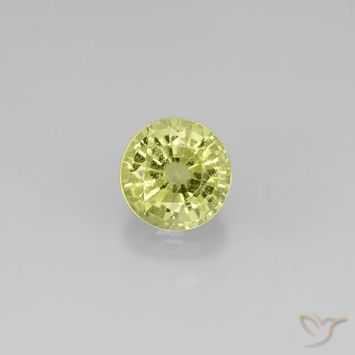 Grenat grossularite taille ronde de 0,71 ct, 5,2 mm de Tanzanie, Photo A