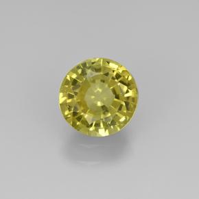 1.2ct Round Facet Golden Green Grossularite Garnet Gem for sale 1.2ct Round Facet Golden Green Grossularite Garnet Gem (ID: 504849)
