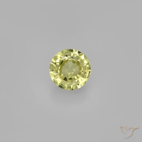Grenat grossularite taille ronde de 0,68 ct, 5,6 mm de Tanzanie, Photo A