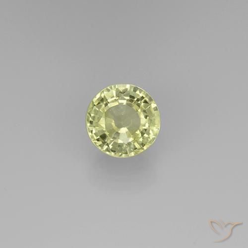Grenat grossularite taille ronde de 0,72 ct, 5,2 mm de Tanzanie, Photo A