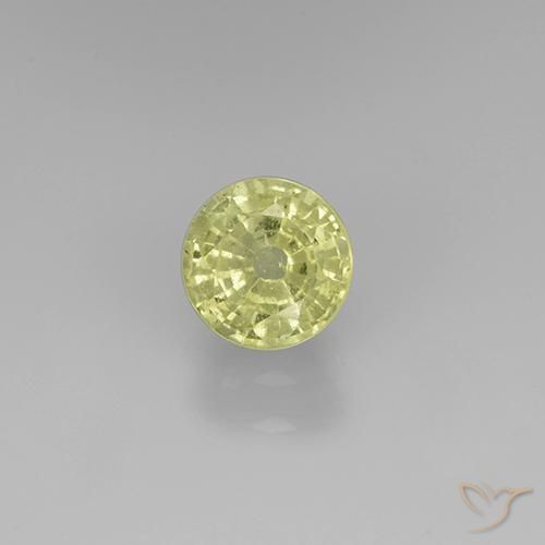Grenat grossularite taille ronde de 0,74 ct, 5,3 mm de Tanzanie, Photo A